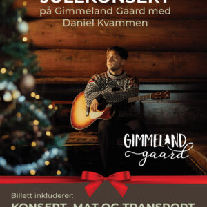 Julekonsert på Gimmeland Gaard - med Daniel Kvammen 14. desember